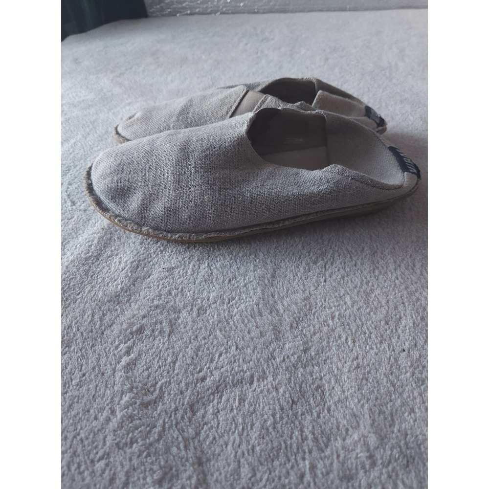 VIBA Zuma Loafers Minimalist Barefoot Slip On 42 Sand Beige Linen Textile Shoes - Picture 3 of 8
